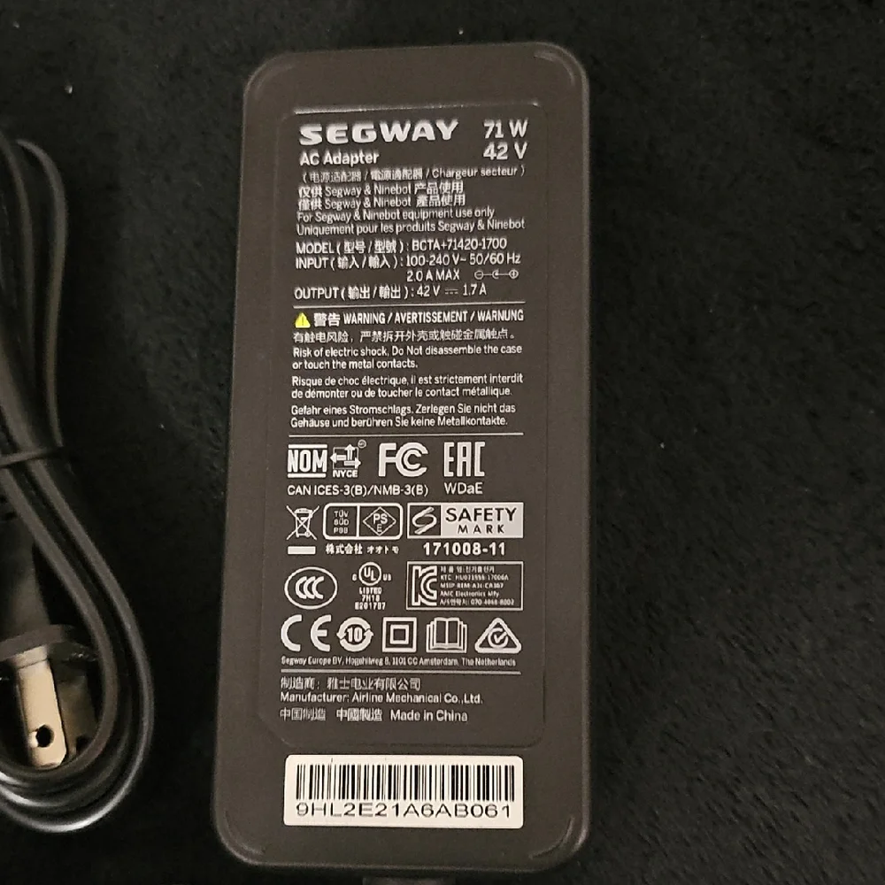 SEGWAY Ninebot Scooter Charger